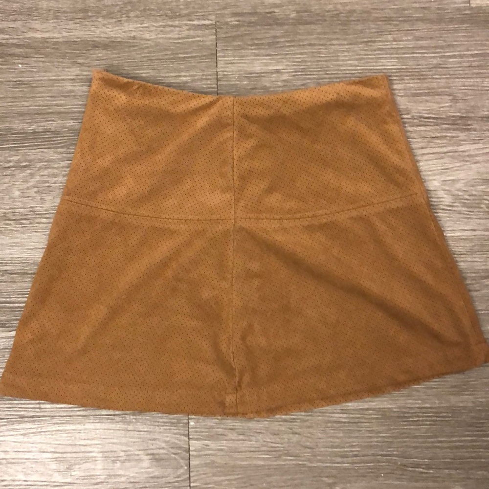 Brown Suede Skirt